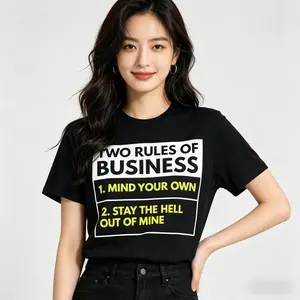 Two Rules Of Business Funny Sarcastic T-Shirt, 100% Premium Cotton Graphic Tee, Oversized Streetwear, Custom Printed Top for Women, Viral Trend Shirt