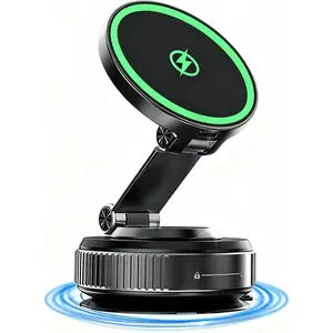 for MagSafe Car Mount Charger, 15W Fast Charging Wireless Magnetic Car Phone Holder, 780°Adjustable Car Mount, Portable Phone Mount for Car