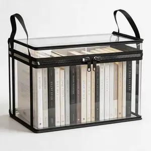 Thickened Clear Storage Bin, Waterproof Heavy-Duty Organizer, Stackable for Home, Moving & Travel