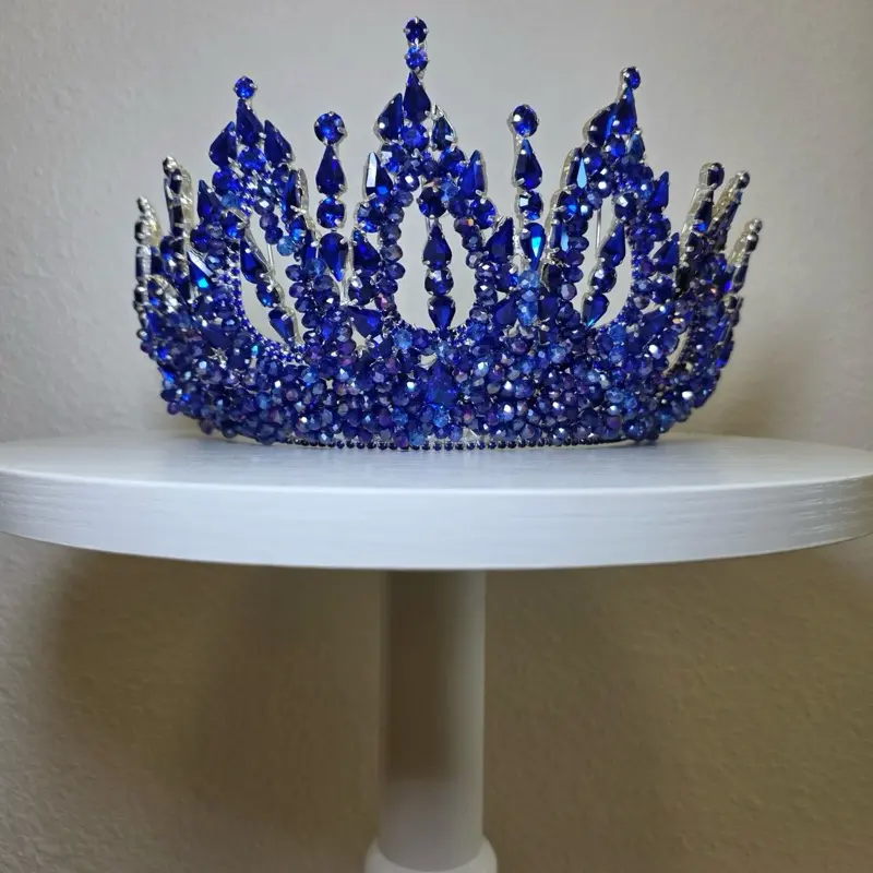 Beautiful Royal Blue Large Crown