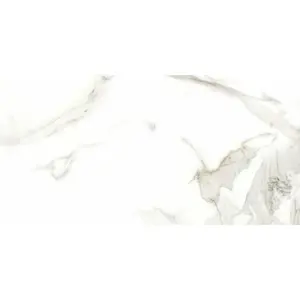 16 X 32 In Mayfair Calacatta Polished Rectified Glazed Porcelain