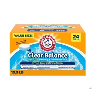 ARM & HAMMER Clear Balance Alkalinity & pH Maintenance Tablets for Pools & Spa, 24 Count