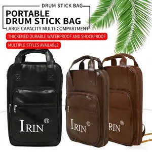 Irin Thick Multi-Functional Storage Shoulder Bag, PU Leather Material Drumstick Bag, Durable and Stylish, Perfect for Musicians