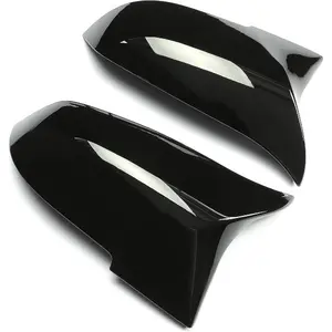 Door Mirror Caps Side Mirror Covers Compatible with BMW F20 F21 F23 F30 F31 F32 F33 F34 F36 F87 X1 E84 Glossy Black Rearview Replacement for 51167292745 51167292746 51162222543 51162222544