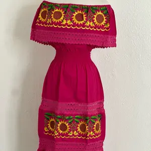 Sunflower Splendor: Traditional Mexican Girasol Dress size small Womenswear Clothing