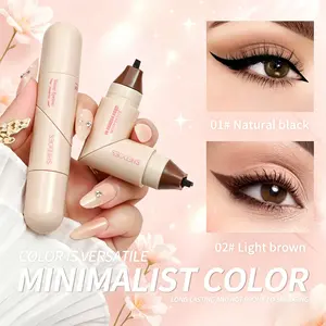 Dual-End Rotating Eyeliner Stamp Pen, Cosmetic Tool with Quick-Dry, Smudge-Proof, Long-Lasting Long-Wear Formula for Winged Lines, Easy Cat Eye, Beginner-Friendly for Women #Summervibes