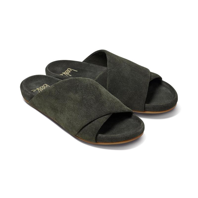 beek KEA Suede Slide Sandals - Ivy Women's Summer Walking Shoes with Memory Foam Footbed & Rubber Outsole for Enhanced Grip