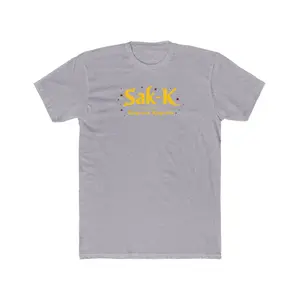 Sak-K Konprann Konprann Sunshine Script Tee | Yellow Retro Logo T-shirt