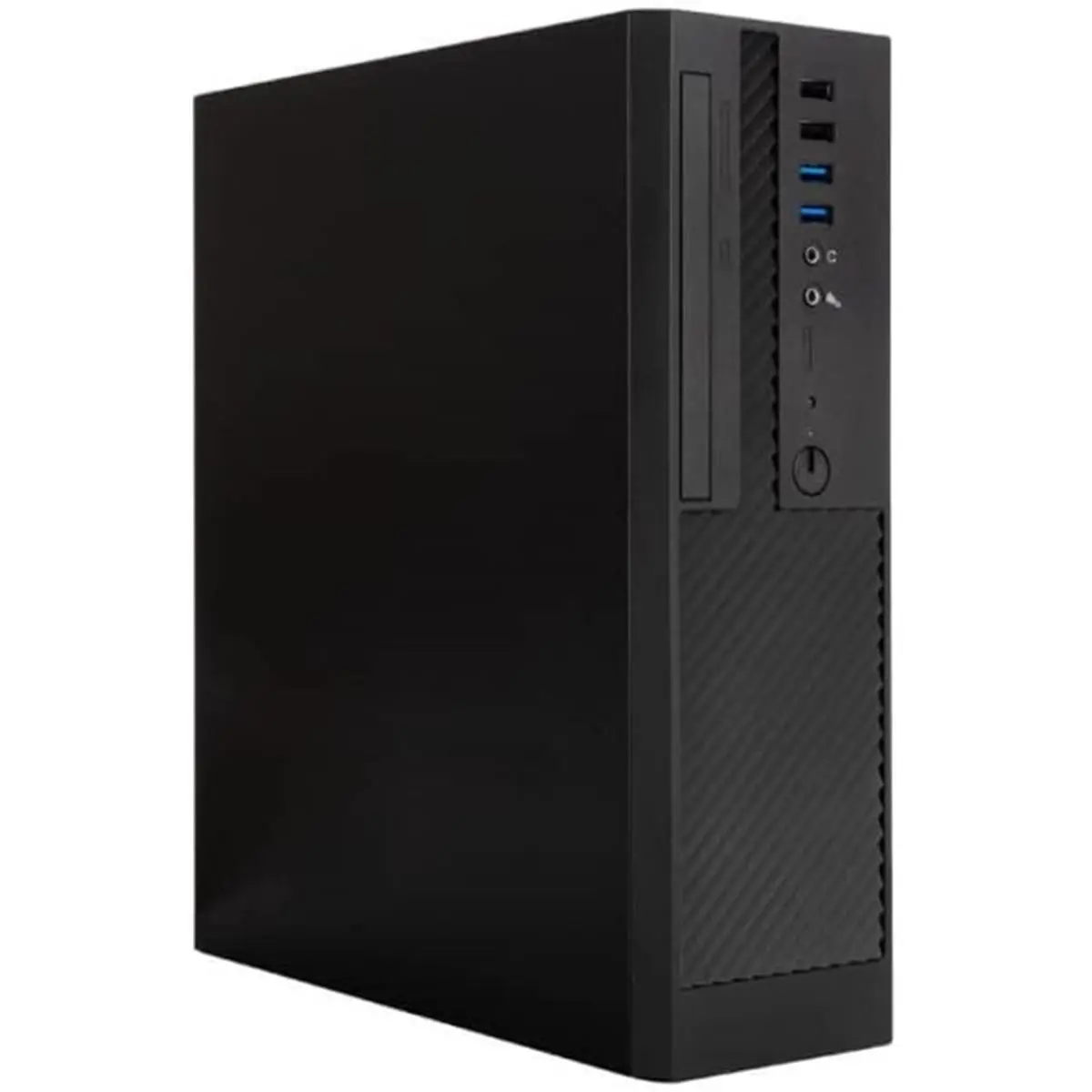 212 MAIN Micro-ATX Desktop Case with 300W Power Supply, Tool-Less Detachable Cage, Expandable Computer Storage Holder for Home Supplies Organization, Computers
