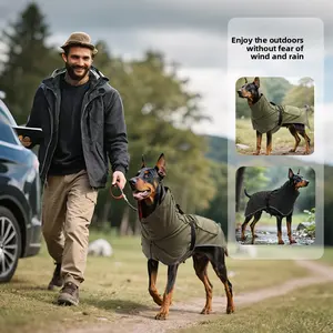 Dog Outdoor Rain or Shine Jacket Waterproof and Rainproof Large Dog Special Pet Windbreaker
