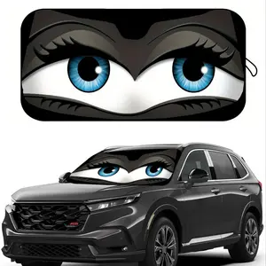 Cartoon Foldable Car Sunshade, Fun Summer Car Accessory, Keeps Car Cool, UV Protection, Easy Installation, Fits Most Cars and Small Suvs, Sunshade For Car Windshield