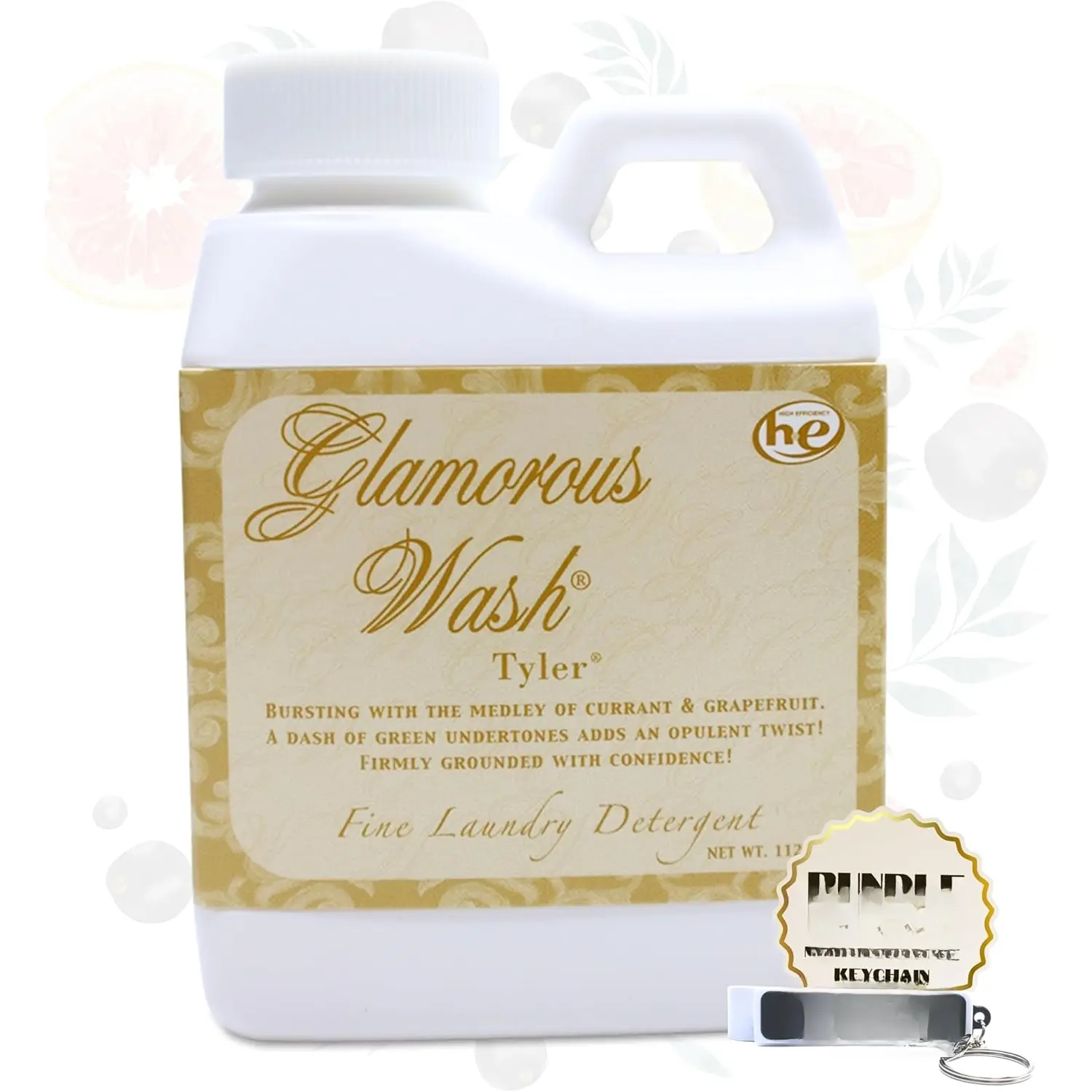 Tyler Glamorous Wash Laundry Liquid Detergent - Hand & Machine Washable, 112g (4 Oz), Multi-Purpose Key Chain