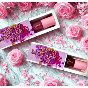 Mothers Day Lip Gloss GiftBox– Natural, Flavored, Pigmented ,hydrating, moisturizing, beeswax lip balm, organic balm, Custom Mom Gifts