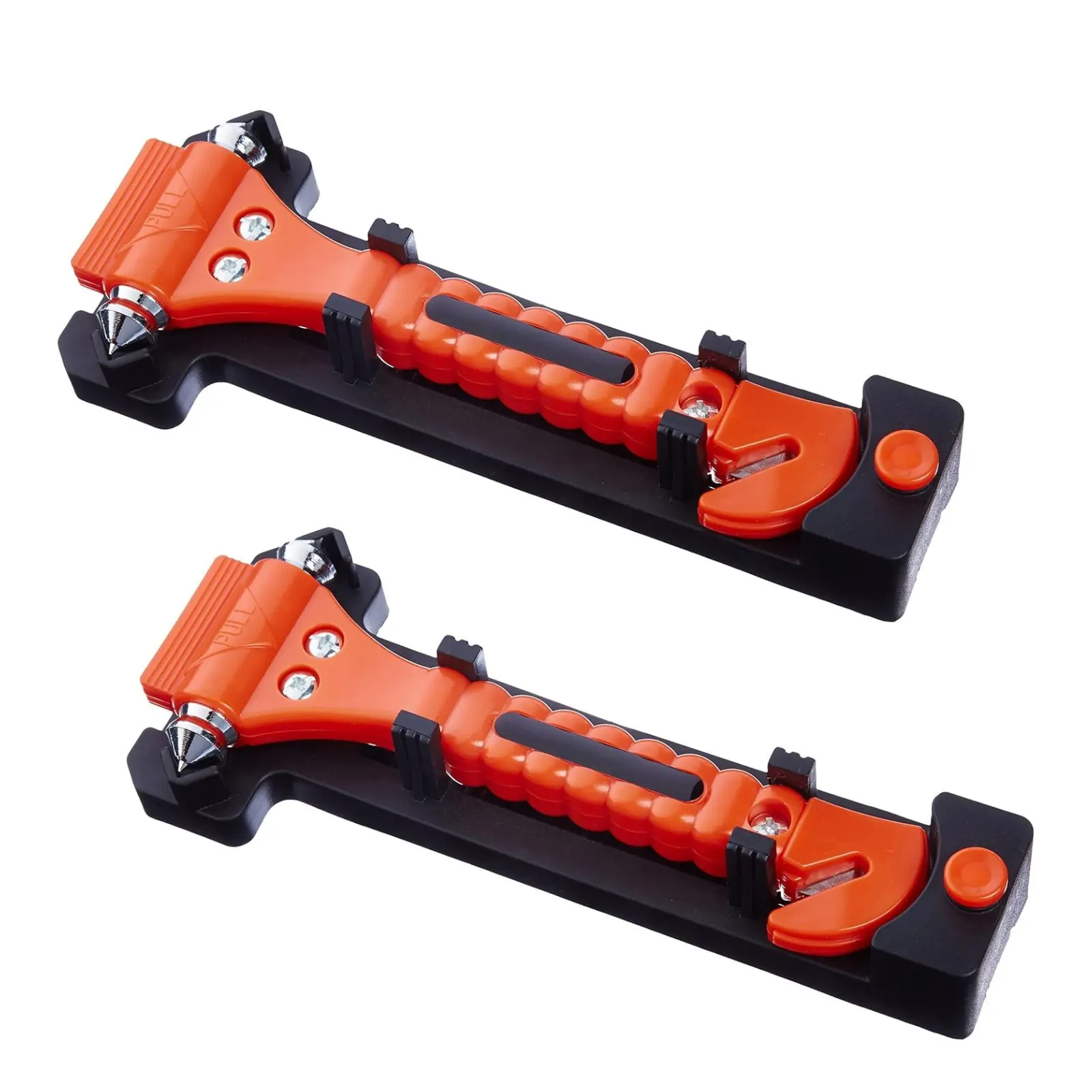 2-Pack Car Emergency Escape Tool with Window Breaker, Seat Belt Cutter, Safety Hammer and Mounting Brackets
