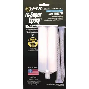 Super Epoxy Adhesive Paste, Two-Part 50ml Cartridge, Black 519