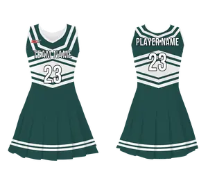 Custom Adult Youth Unisex Sleeveless Cheerleading Dress Chic in Stripes