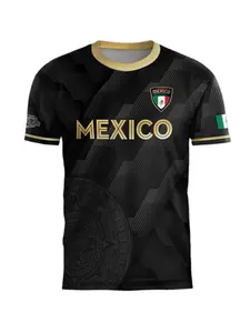 Men's Short Sleeve Soccer Jersey, Football Shirts, Soccer Uniform, Breathable Quick-Dry Sports Fabric, Casual Fitted Long Tee, Perfect Gift for Fans, All Seasons Wear