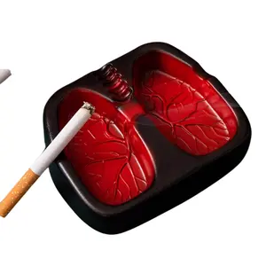 Heart Ashtray Creative Red Heart Department Ashtray Gift Boyfriend Smoking Cessation Style Fashion Stylish Lung-Shaped Ornaments