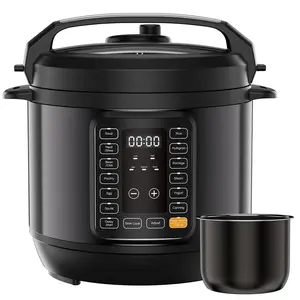 Electric Pressure Cooker 16-in-1, 8/6 Qt Programmable Multi Cooker with 12 One-Touch Presets, Ceramic Inner Pot Delay Start for Soup Steam Yogurt Rice, Recipe Guide