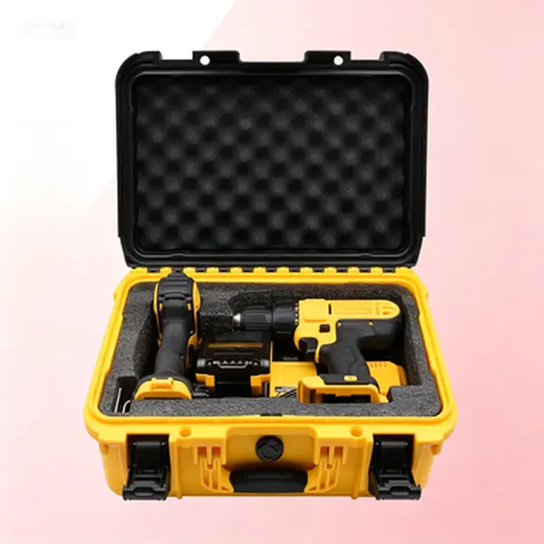 Hard Protective Tool Case with Custom Foam Insert, 365 Days Durability, 2.0 to 8.0 Ah Compatibility, Durable Construction Handle, Impact Resistant Storage for 20V MAX Cordless Drill, Impact Driver, Battery & Charger, Ip67 Rated
