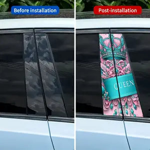 Queen Crown Car Stickers Set of 2, Waterproof Scratch-Resistant, Universal Fit for All Vehicles, Car Accessories and Holiday Decorations