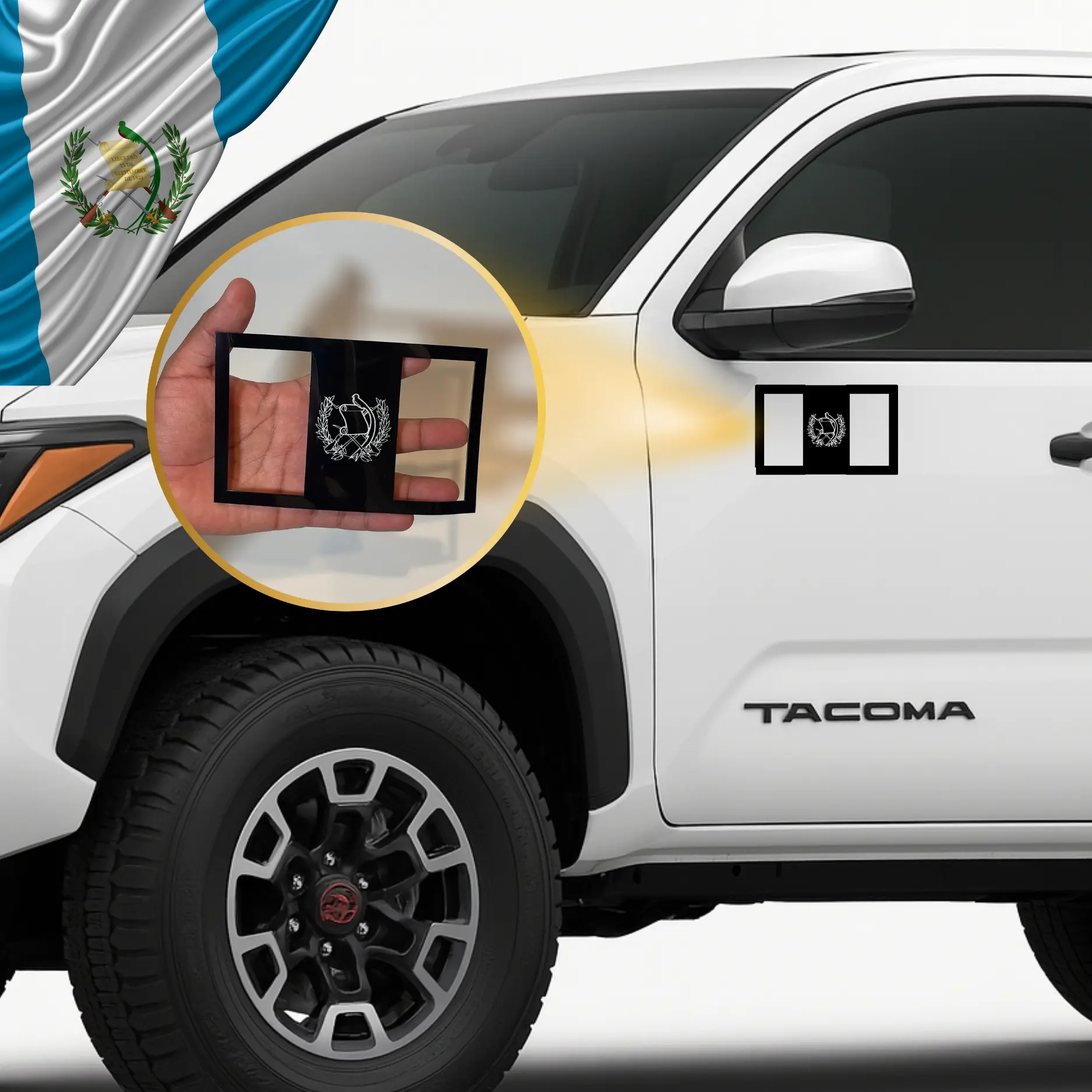 BANDERA DE GUATEMALA MAGNETICA- IDEAL PARA CARROS