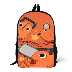 Chainsaw Man Anime Casual Backpack Laptop Backpack for Travel Hiking Lightweight Rucksack Daily Essentials Camping Daypack durable material Makima Denji