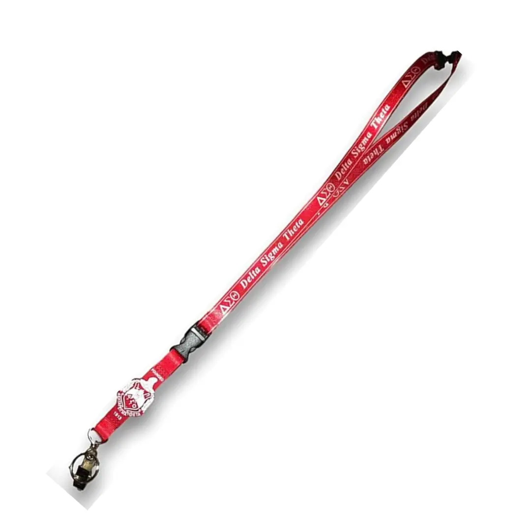 Delta Sigma Theta Neck Lanyard with PVC Crest