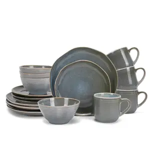 React Blue Dinnerware