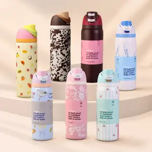 24oz 32oz 0wala Special Edition Insulated Stainless Steel Water Bottle with Straw for Sports and Travel, Leak Proof, BPA-Free, Blue Bow, Pillow Fight, Brunch Bunch, Black Cherry