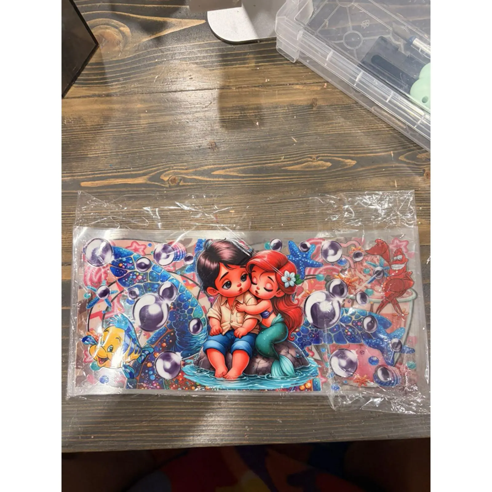Mystery UV DTF 16 oz Cup Wraps - Colorful Design for Customization