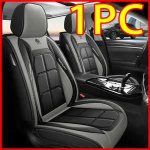 Waterproof Leather Car Seat Covers - 1PC Protection Single Piece Easy Install & Remove for Car Owners