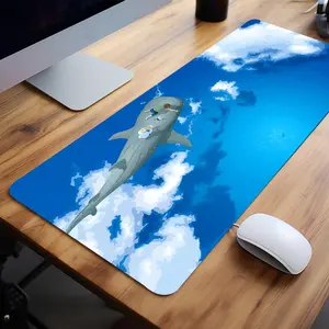 Fantasy Whale Flight Gaming Mouse Pad Extra Large Computer Mouse Pads for Desk XXL Mouse Pad for Laptop Big Mouse Pad Extended Mouse Pad with Non - Slip Rubber Base Stitched Edge for Home and Office