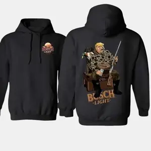 [Made In US] Hunter Trummpp With Busch Light Beer 2 Siders Hoodies, Truummp and Your Hunt Dog, Hunting Season, Hoodie for Men, for Women