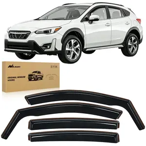 Nilight In-Channel Rain Guards, 4PCS Black Acrylic Weatherproof Window Visors for Crosstrek 2018-2023 & Impreza Hatchback 2017-2023, Original Auto Parts, Car Exterior Replacement, Car Accessories, Accessories For Car