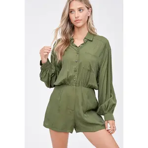 Parker Romper- Olive