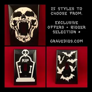 Custom Glow in the Dark Single Wide Light Switch and Outlet Cover Plates