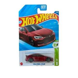 Hot Wheels Tesla Model S Plaid Red HW EV 1:64 Diecast Car