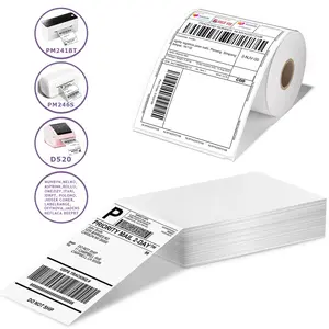 4x6‘’ Direct Thermal Labels, Compatible with Zebra 2844 Zp-450 Zp-500 Zp-505 Printers, Durable High-Quality Paper Material for Thermal Barcode Printer