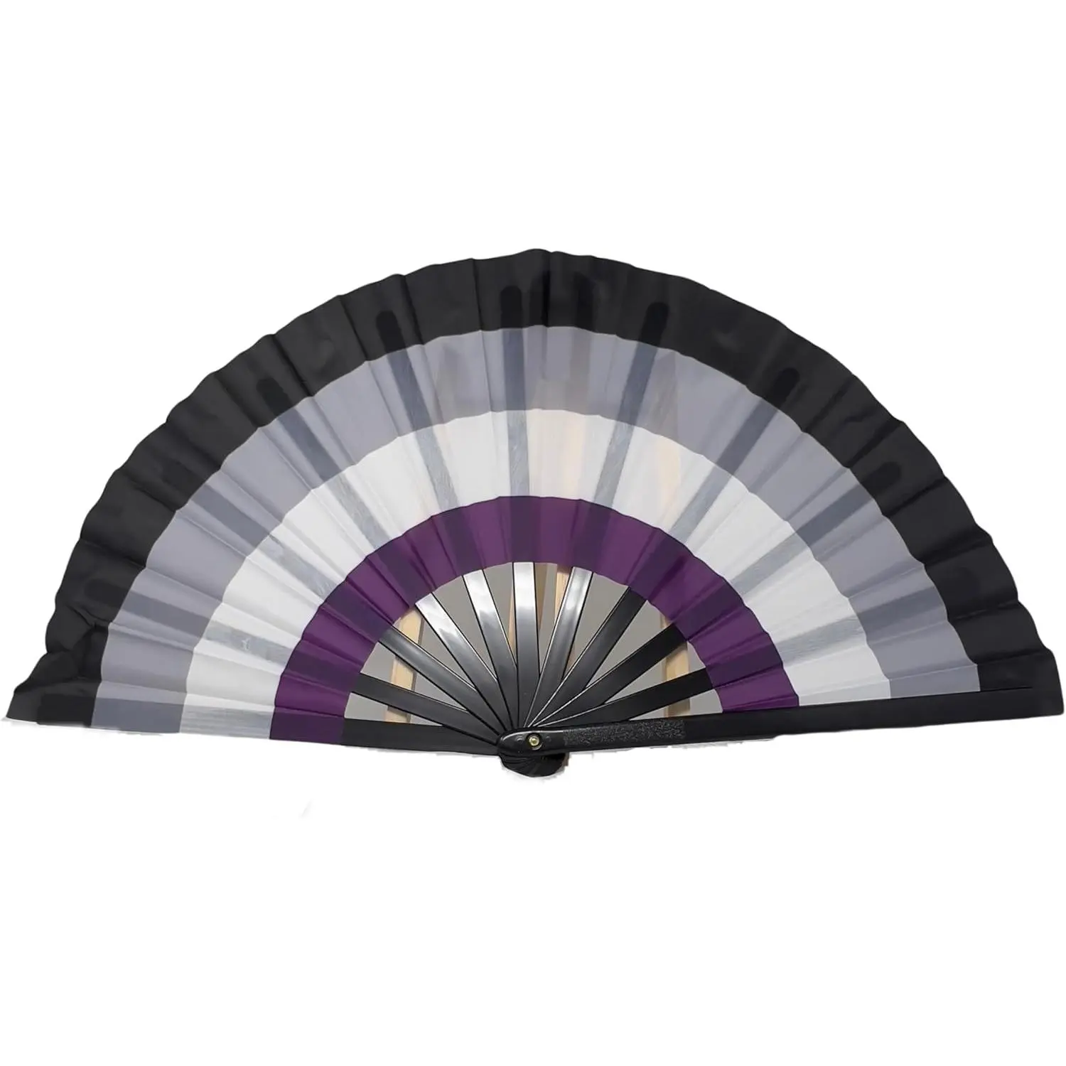 Asexual Pride Clacking Hand Fan, Asexual Flag Colors Home Decor Accessory