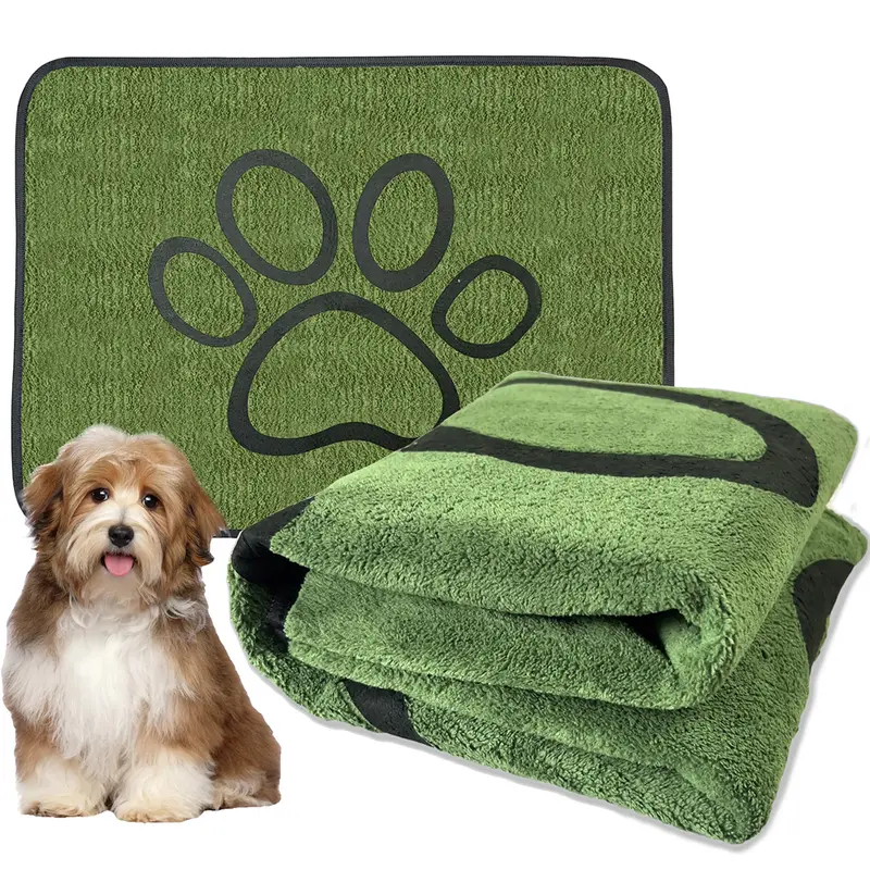 Washable Pet Urine Pad, High Density Absorbent Polyester Fiber, Non-Slip Bottom, Reusable Training Mat for Crates/sofas/litter Boxes, Washable Pee Pads