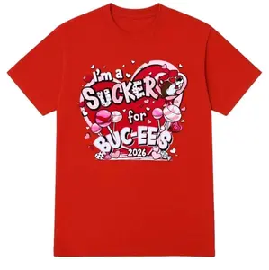 Bucees Im A Sucker For Bucees 2026 Valentines Shirt, short sleeved, crew neck, for men and women, ideal Valentine's Day gift 4S4