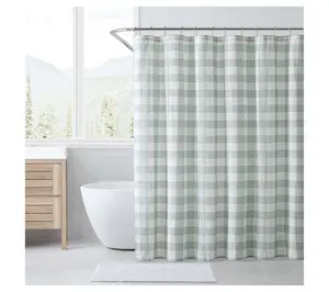 Eddie Bauer Cabin Plaid Green 72" X 72" ShowerCurtain