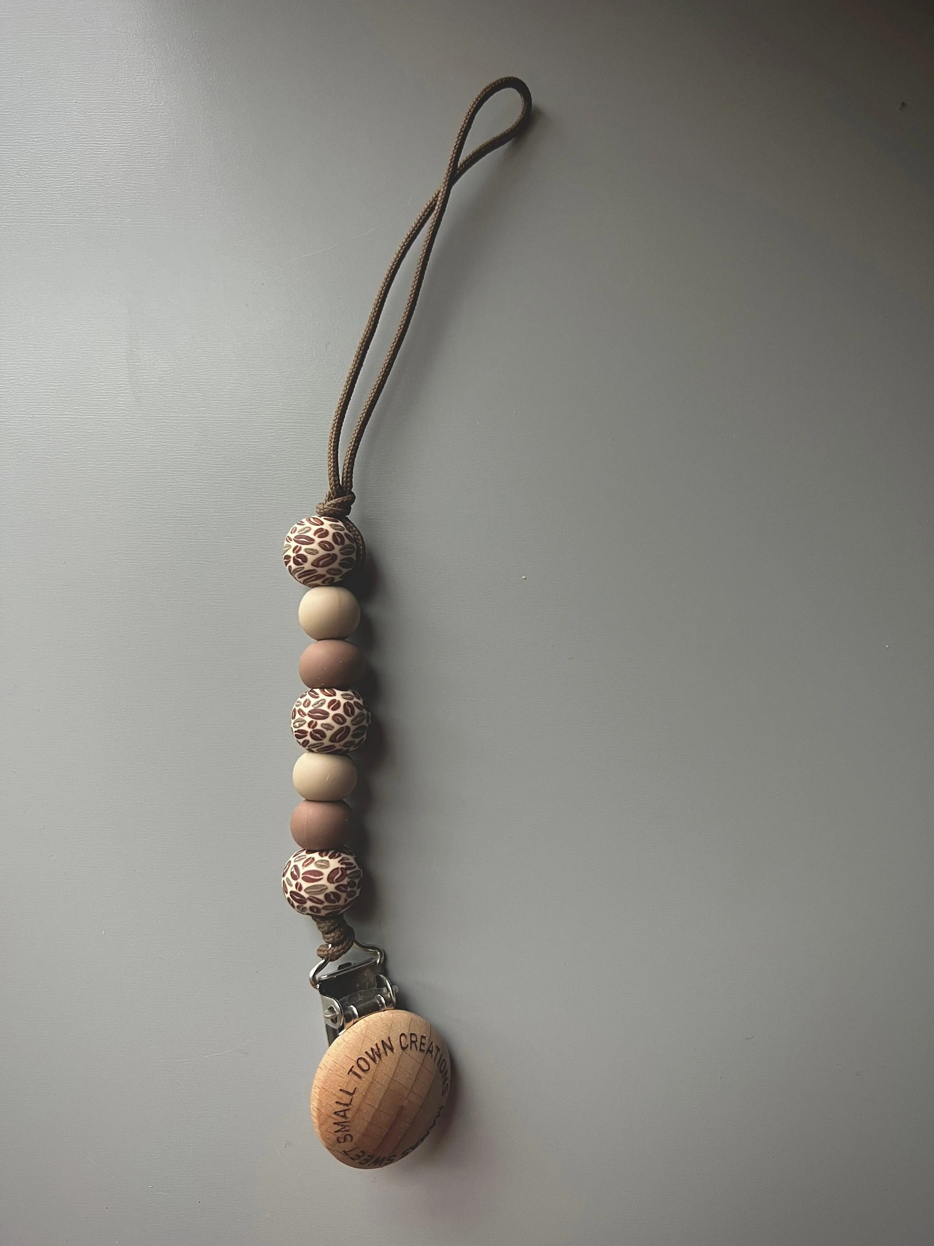 Coffee Bean Pacifier Holder
