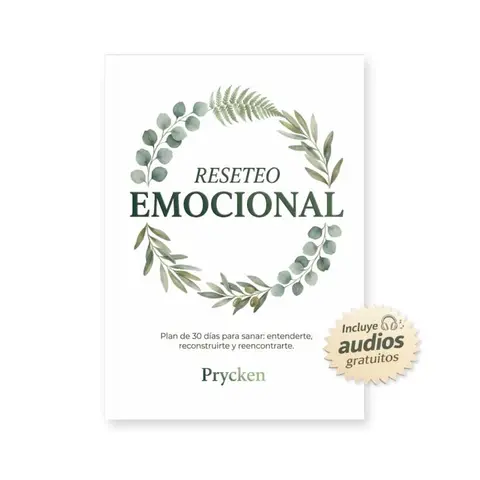 Prycken 30-Day Emotional Reset Plan Book - Psychology Complete Guide for Those Struggling With Anxiety, Boundaries, Healing, Personal Growth, Restore Inner Strength, Spanish Audio QR Access, Limited-Time Free Shipping