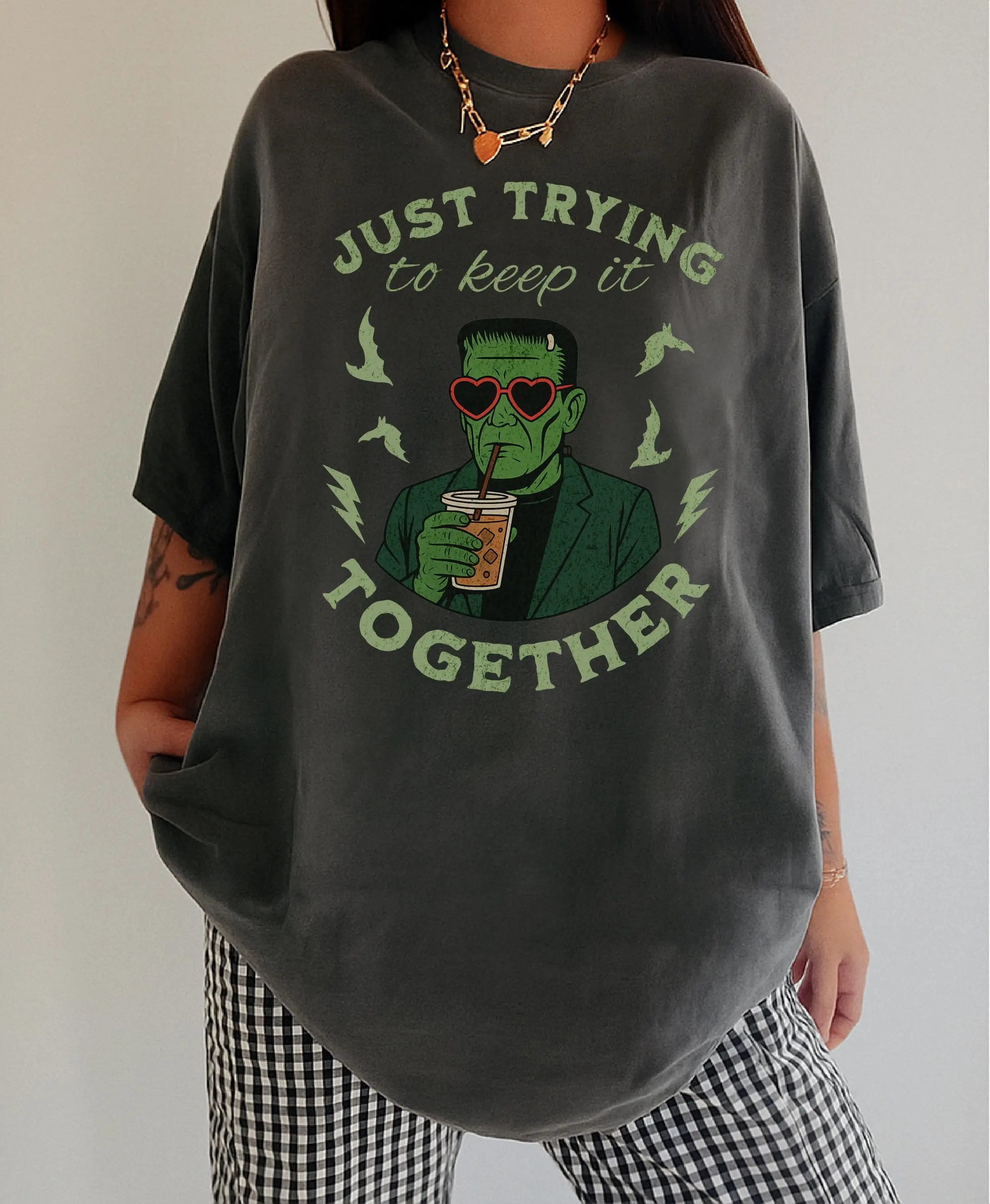 Frankenstein Tee, Scary Movie Tops, Retro Vintage Spooky Top, Mouse Halloween T-shirt, Horror Movie Fan Gift, gift for her, him, Womenswear Top