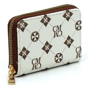 Fashion World CM Monogrammed Accordion Card Holder Wallet