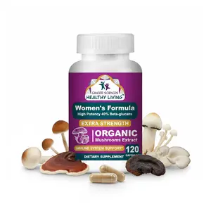 Organic Mushroom Complex Capsules–Immune, Energy & Wellness Support, 1,500mg, 120 Capsule