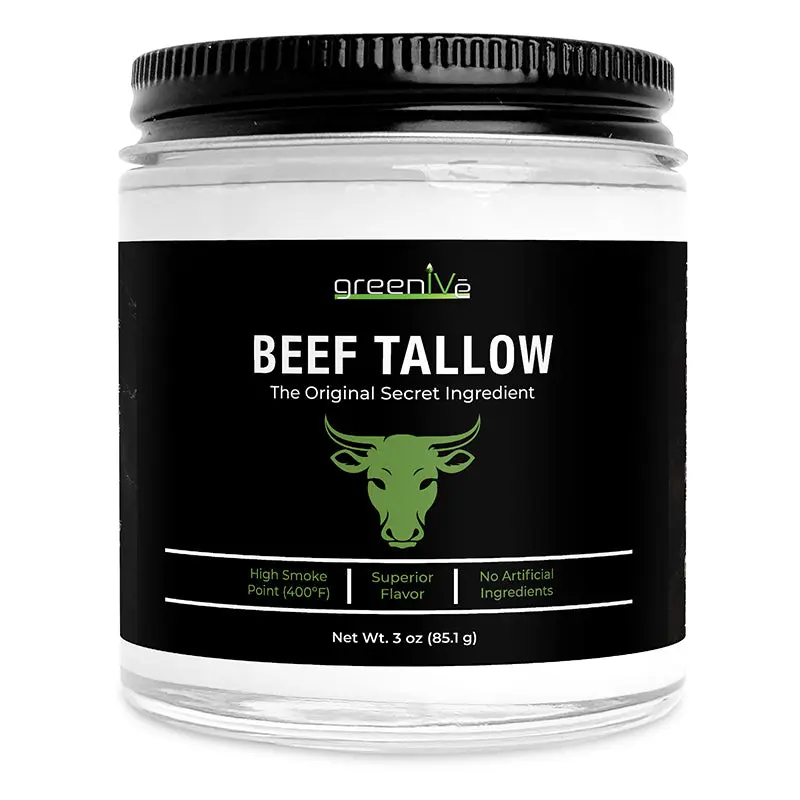 Beef Tallow 100% Pure | USA Sourced Rendered Beef Fat