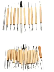 HTTMT 11pc / 22pc Pottery Clay Tool Set Sculpture Sculpting Clay Carving Modeling Ceramics Art Kit